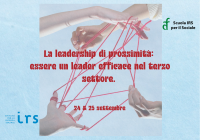 La leadership di prossimità: essere un leader efficace nel terzo settore – 24 & 25 settembre 2026